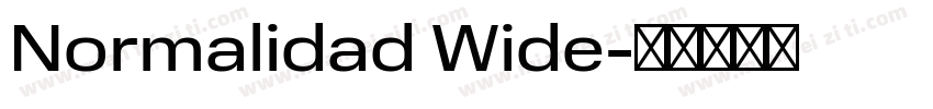 Normalidad Wide字体转换